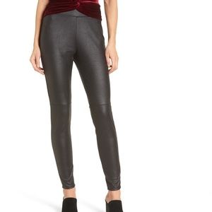 Faux leather leggings
